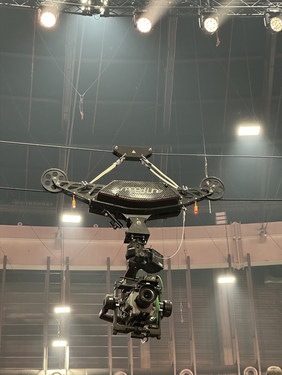 CableCam bei einer Hallenproduktion