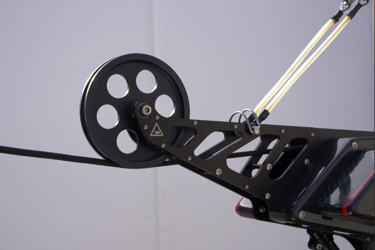 Laufrolle der CableCam im Detail